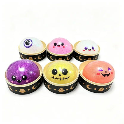Cute Halloween Scary Ghost Squeeze Toy Set Perfect Halloween Party Treat Bag Fillers and Holiday Gifts