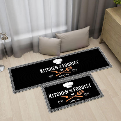 Non Skip Kitchen Rugs Runner Set of 2 anti Fatigue Kitchen Floor Mat 