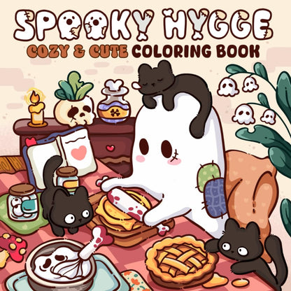 Spooky Coloring Book for Adults and Teens with Adorable Designs for Relaxation and Stress Relief