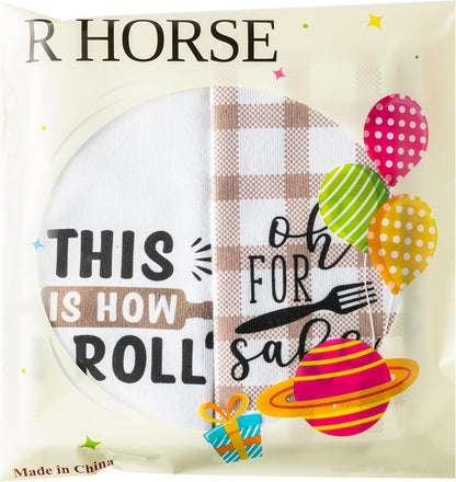 Funny Kitchen Dish Towel Set, Absorbent Quick Dry for Bathroom, Kitchen and Home Supplies