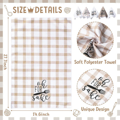 Funny Kitchen Dish Towel Set, Absorbent Quick Dry for Bathroom, Kitchen and Home Supplies