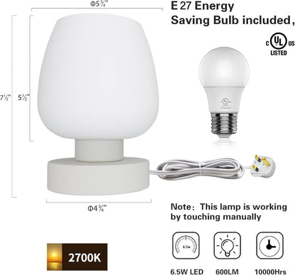 Modern Small Touch Table Lamp for Bedroom and Living Room