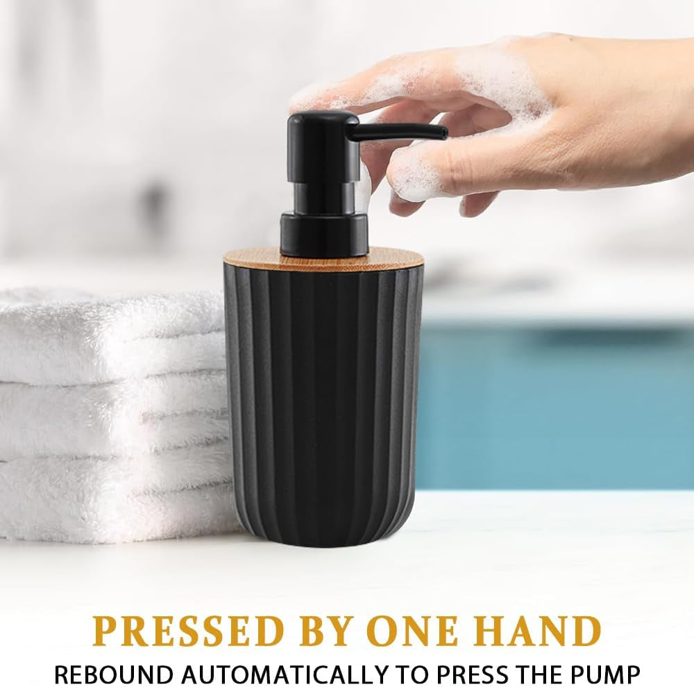 5 Bathroom Accessories Set, Bathroom Soap Dispenser, Toothbrush Holder, Bathroom Cup, Soap Dish and Tray