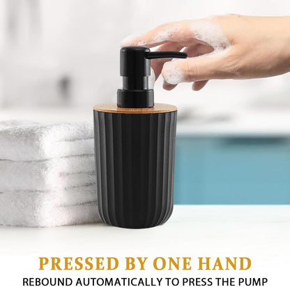 5 Bathroom Accessories Set, Bathroom Soap Dispenser, Toothbrush Holder, Bathroom Cup, Soap Dish and Tray