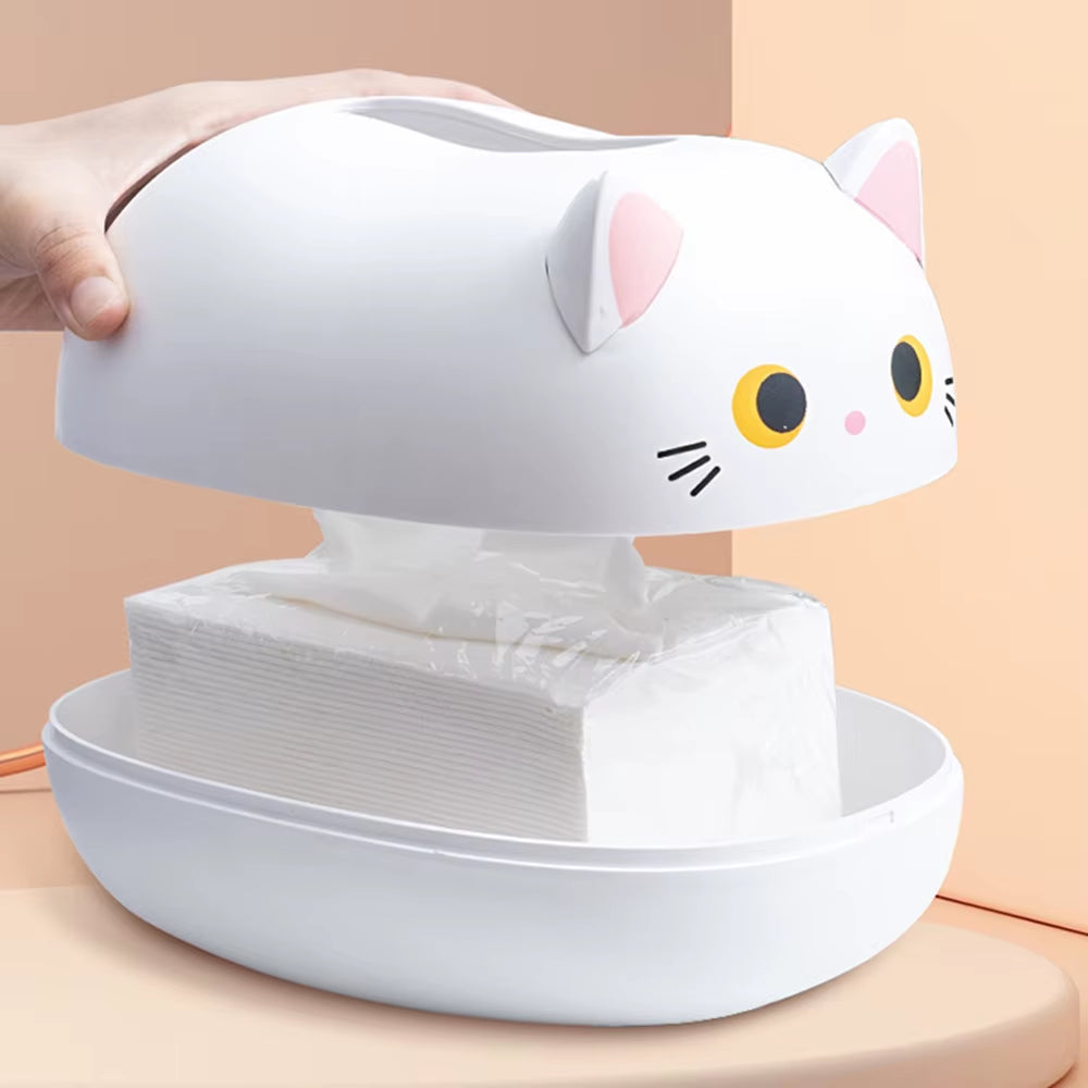 Creative Cartoon Cute Simple Multi-Functional Storage Ornaments Tissue Box Pumping Paper Box Home Dining Room Coffee Table