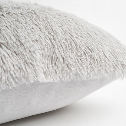 Sienna Fluffy Cushion Covers Filled Shaggy Fleece Sofa Scatter Pillow 55 X 55Cm