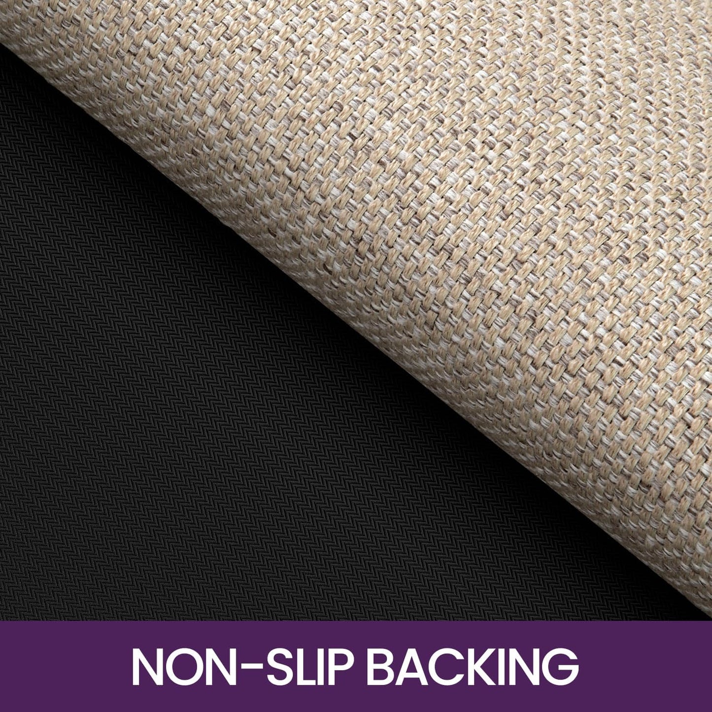 2 Kitchen Rug Mats Set, Non Slip and Washable, for Hallway, Dining Room and Entrance, Beige